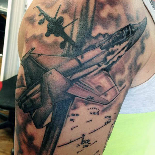 tatuaggio aereo 51