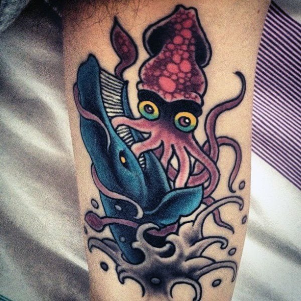 tatuaggio calamaro 117