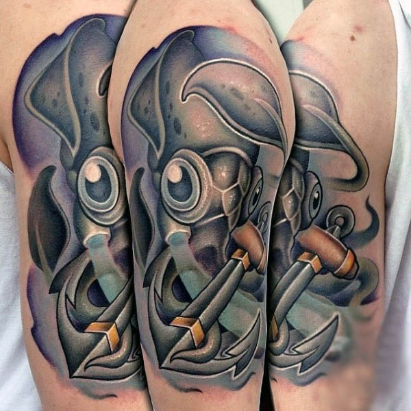 tatuaggio calamaro 121