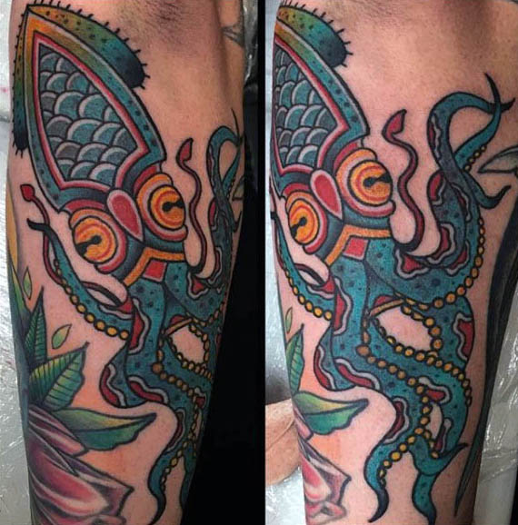 tatuaggio calamaro 131