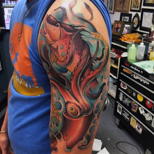 tatuaggio calamaro 153
