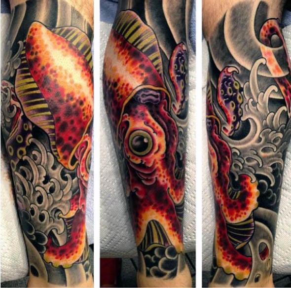 tatuaggio calamaro 163