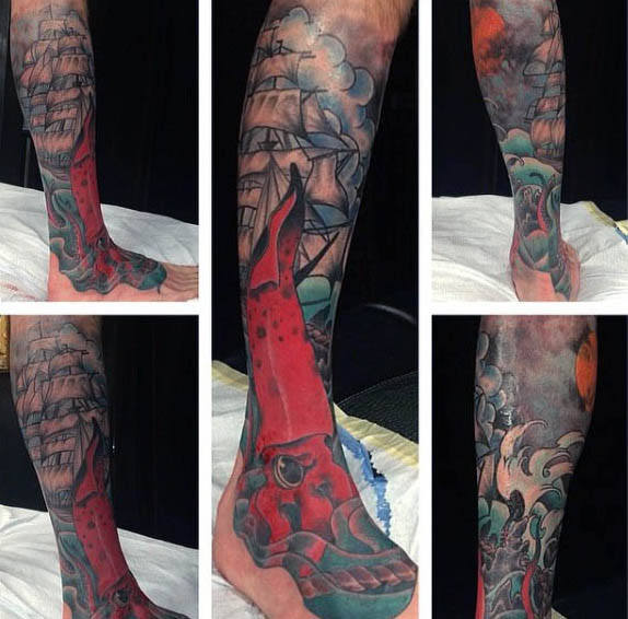 tatuaggio calamaro 169