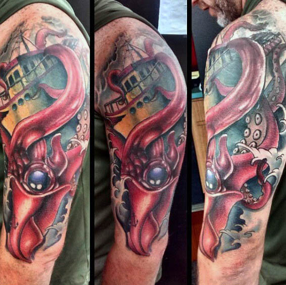 tatuaggio calamaro 75