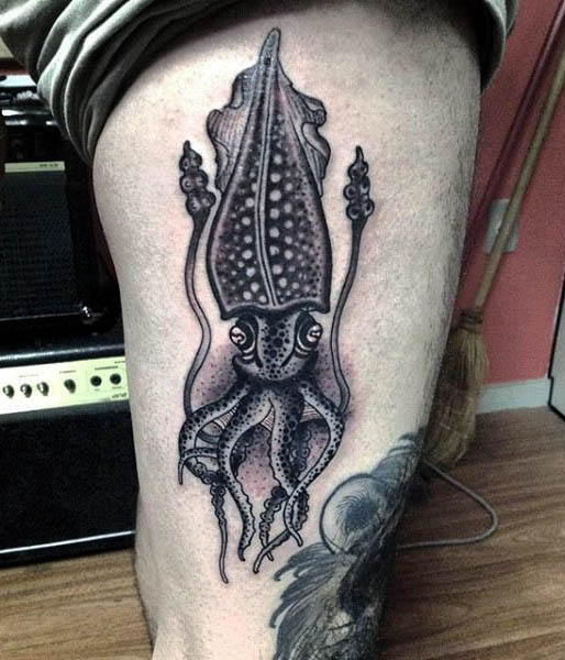 tatuaggio calamaro 77
