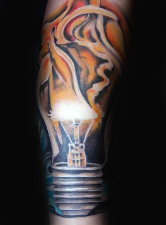 tatuaggio lampadina 75