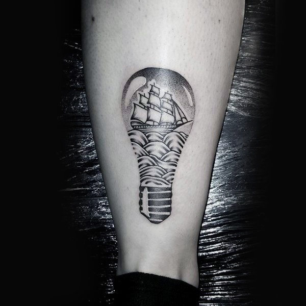 tatuaggio lampadina 91
