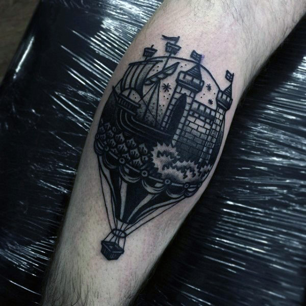 tatuaggio mongolfiera 123