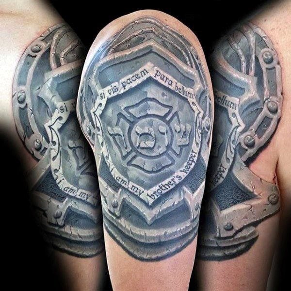tatuaggio scudo 107