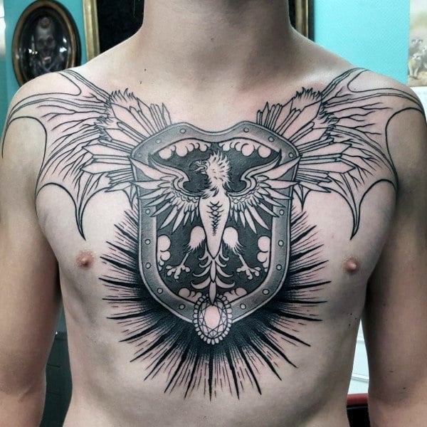 tatuaggio scudo 123