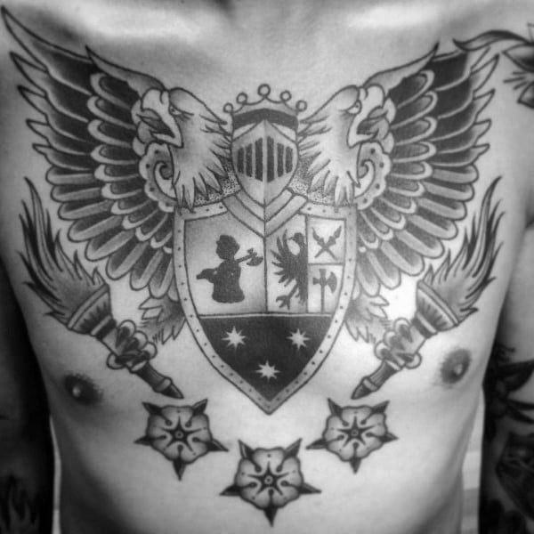tatuaggio scudo 45