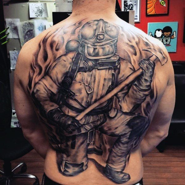 tatuaggio vigile del fuoco 13