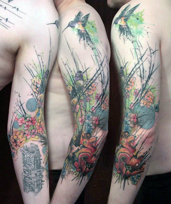 tatuaggio colibri 06