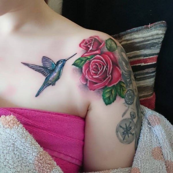 tatuaggio colibri 506
