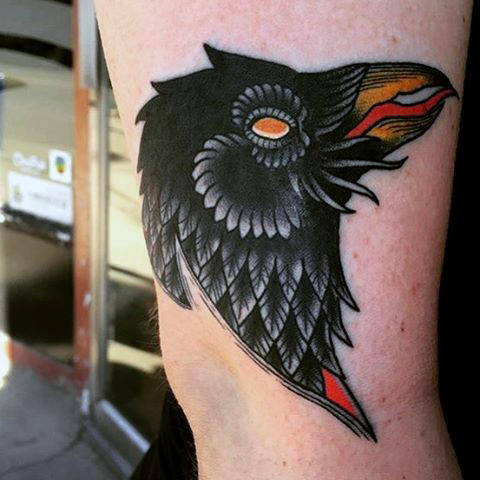 tatuaggio corvo 146