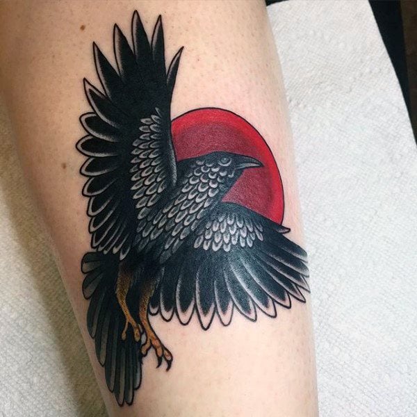 tatuaggio corvo 246