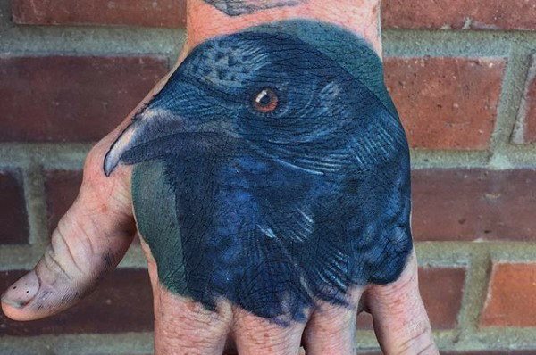 tatuaggio corvo 366