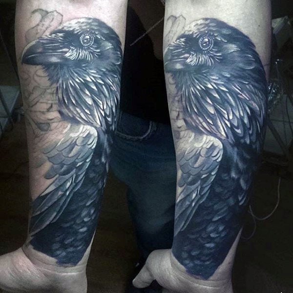 tatuaggio corvo 374