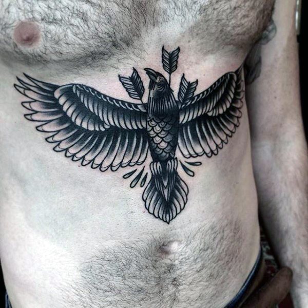 tatuaggio corvo 414