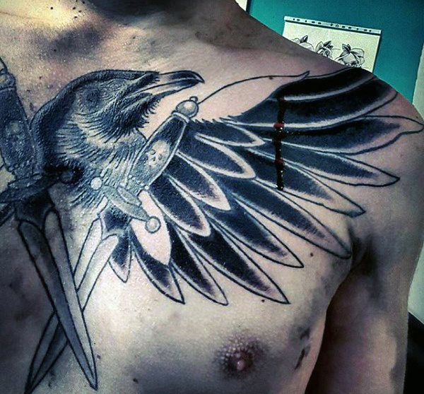 tatuaggio corvo 58