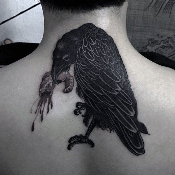 tatuaggio corvo 86
