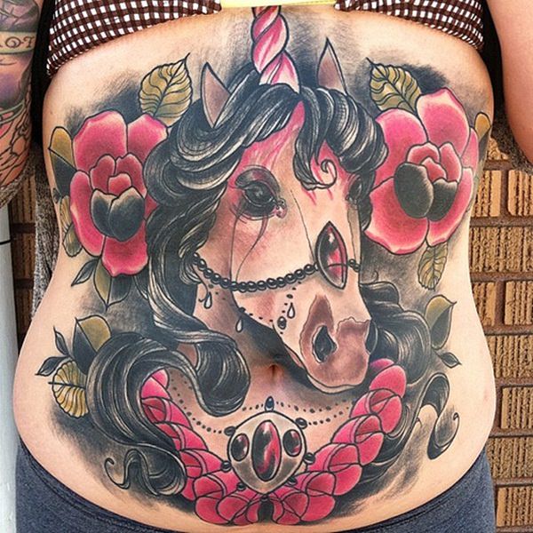 tatuaggio unicorno 186