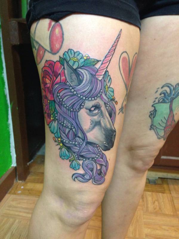 tatuaggio unicorno 278