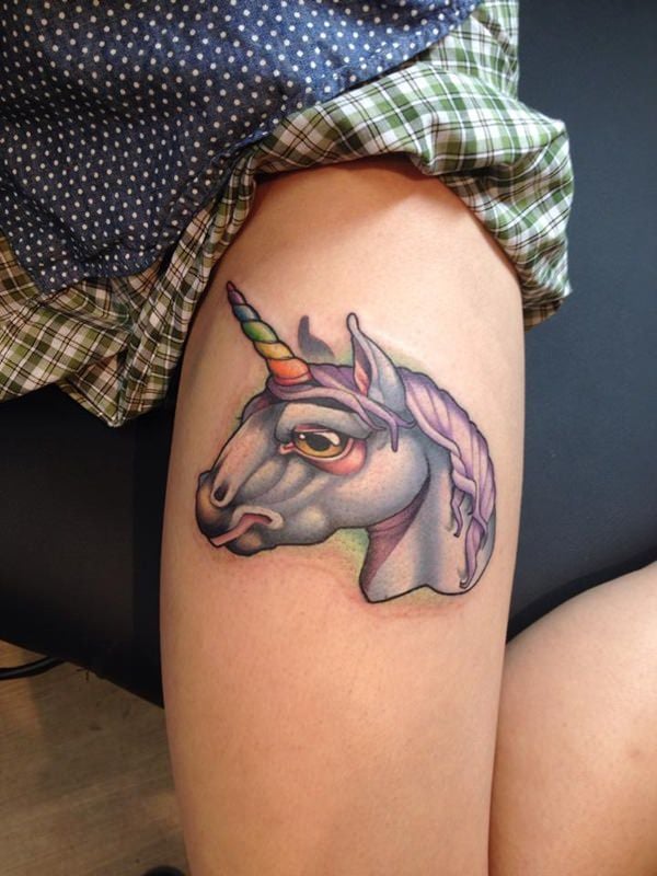 tatuaggio unicorno 398