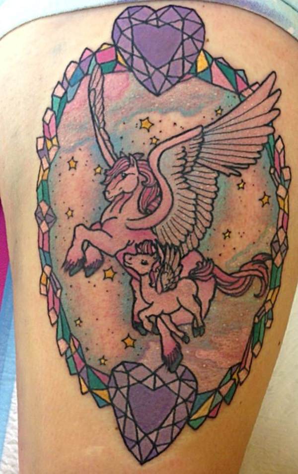 tatuaggio unicorno 458
