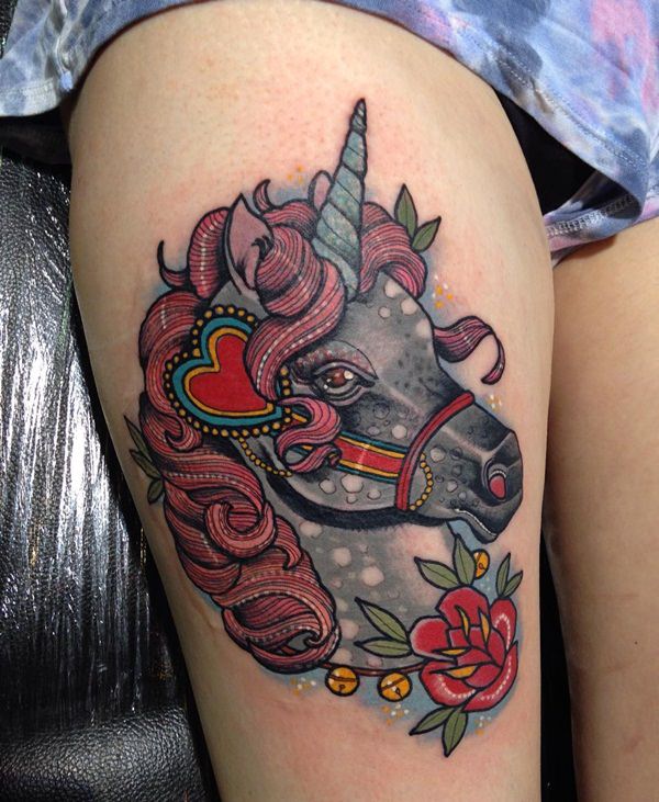 tatuaggio unicorno 66