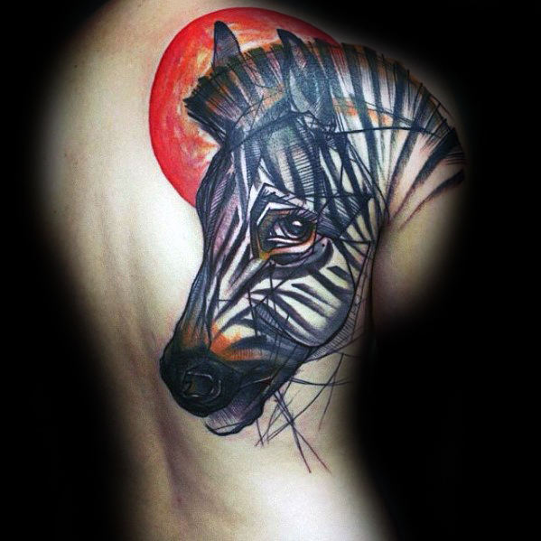 tatuaggio zebra 30
