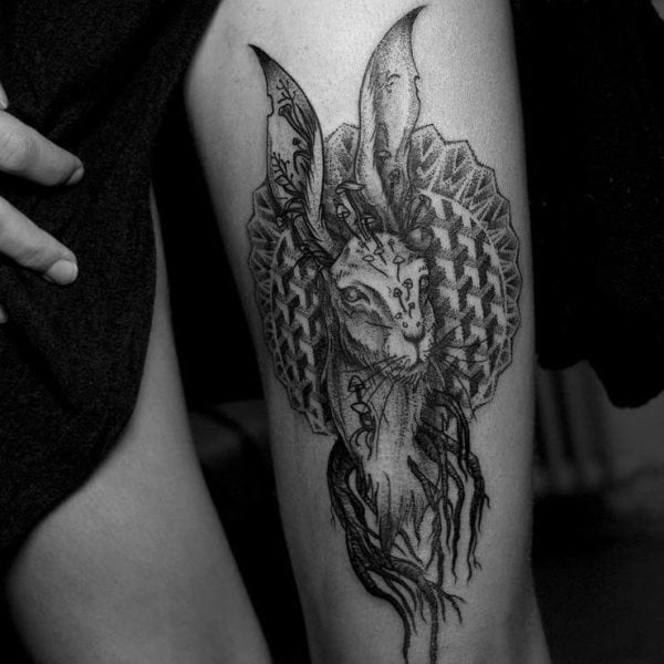 tatuaggio coniglio 158