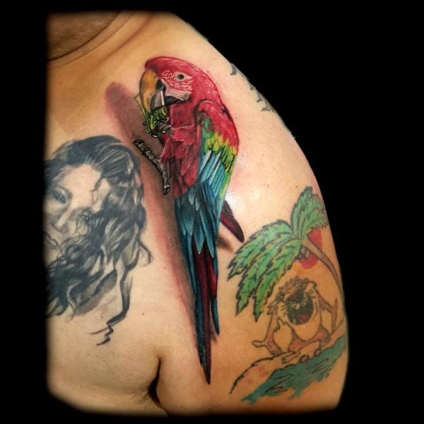 tatuaggio pappagallo 05