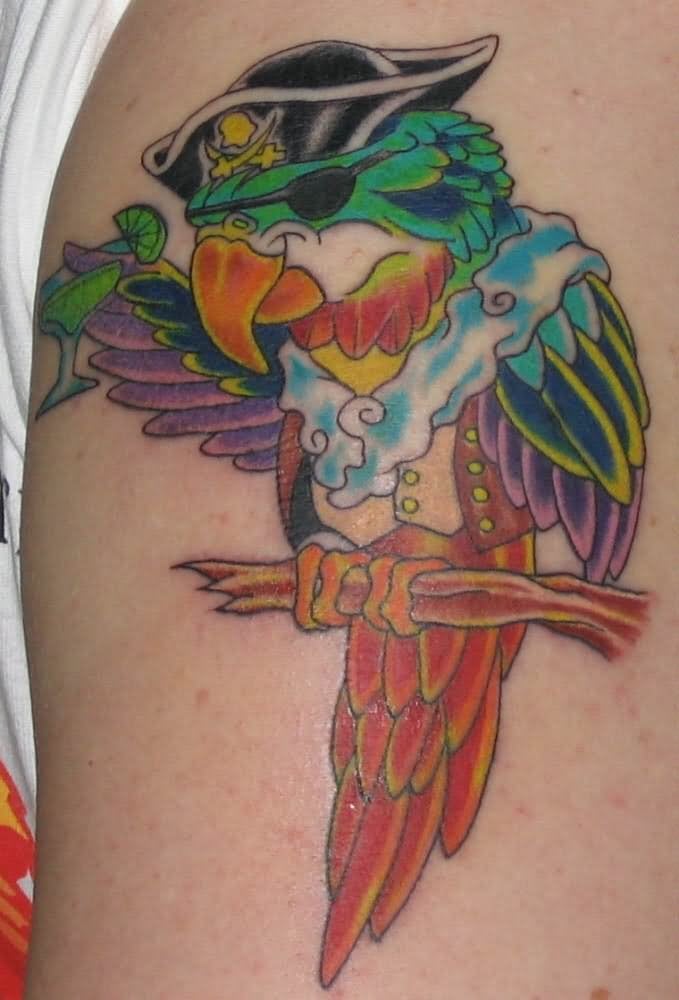 tatuaggio pappagallo 125