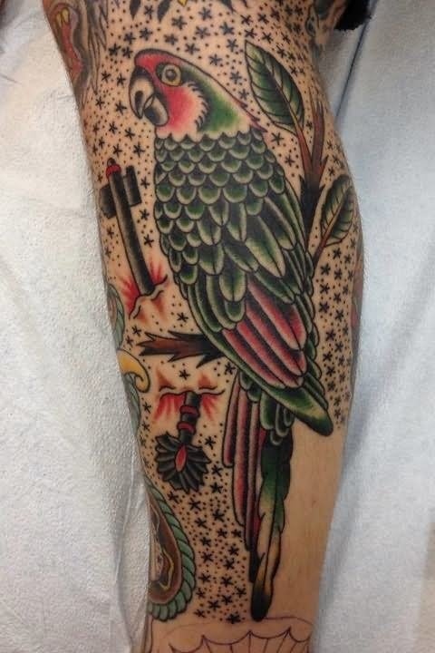 tatuaggio pappagallo 416