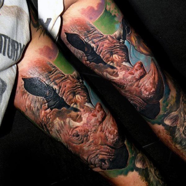 tatuaggio rinoceronte 119