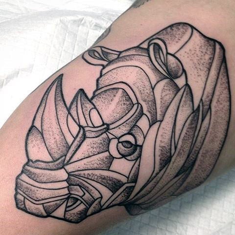 tatuaggio rinoceronte 65