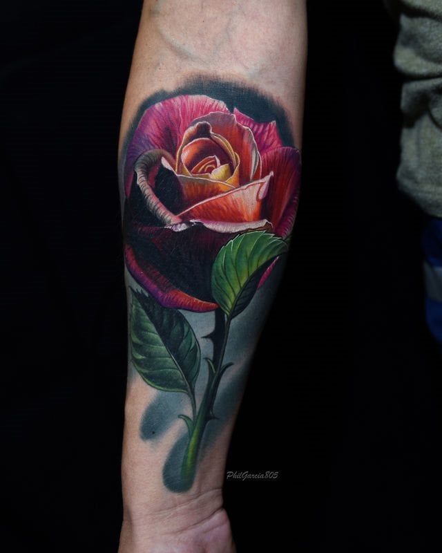 tatuaggio rosa 147