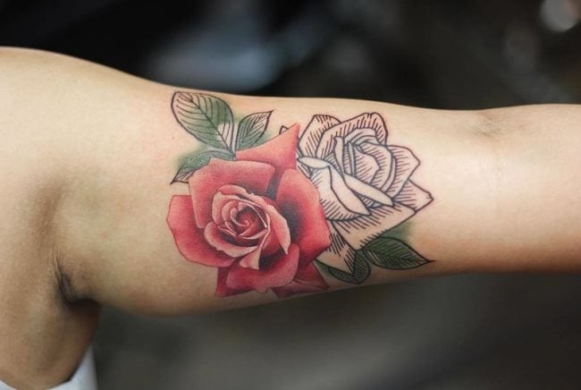tatuaggio rosa 149