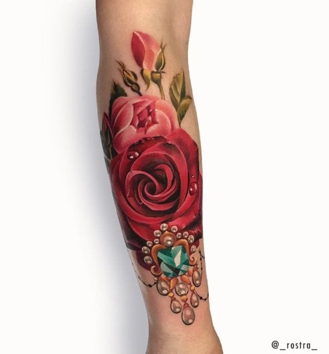 tatuaggio rosa 193