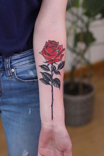 tatuaggio rosa 229