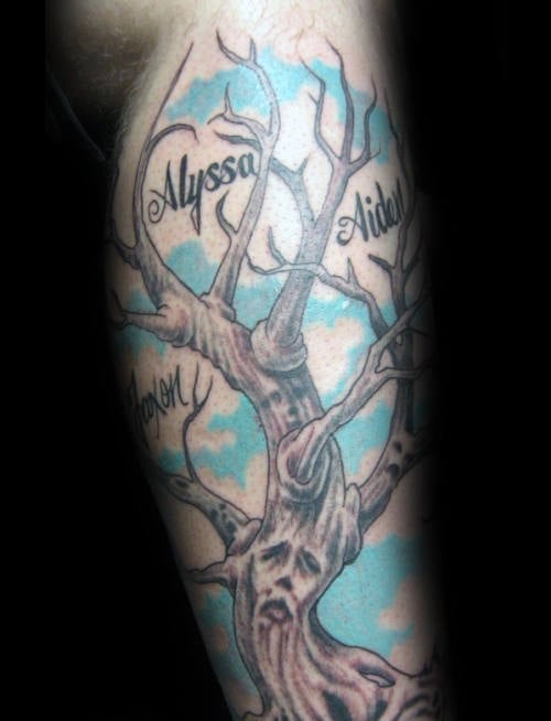 tatuaggio albero genealogico 70