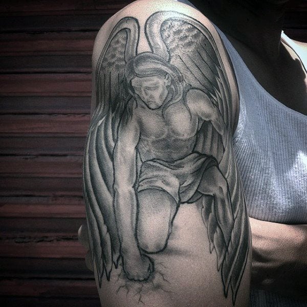 tatuaggio angelo custode 13