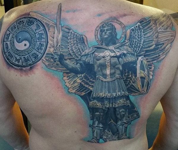 tatuaggio angelo custode 233