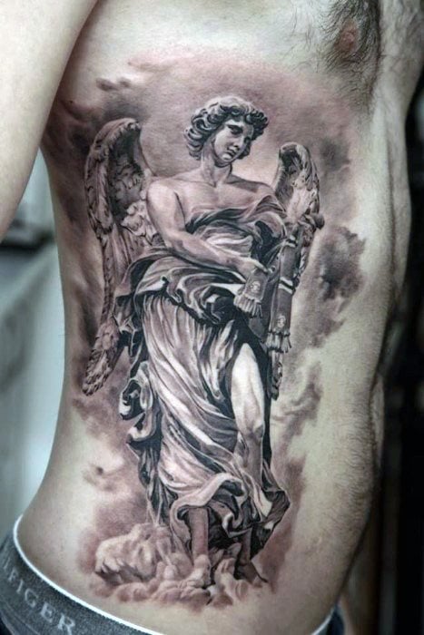 tatuaggio angelo custode 345