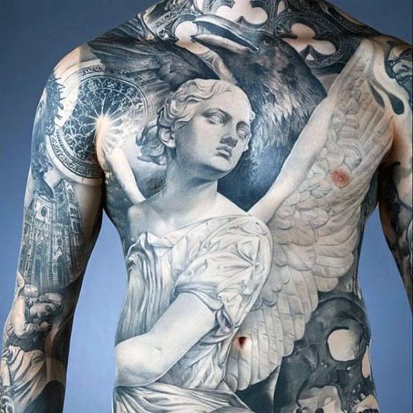 tatuaggio angelo custode 349