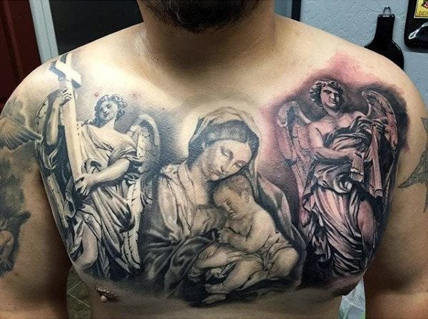 tatuaggio angelo custode 353