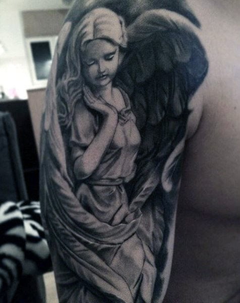 tatuaggio angelo custode 49