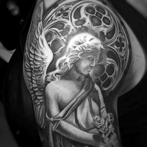 tatuaggio angelo custode 73