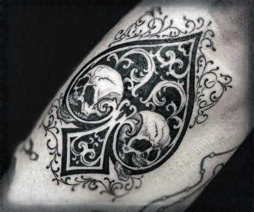 tatuaggio asso di picche 09